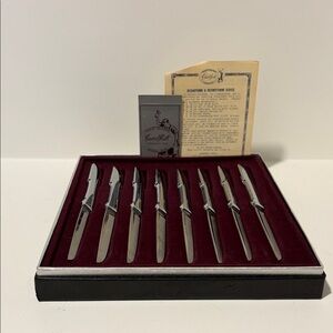 Carvel Hall Stainless USA steak knife unused in original packaging.